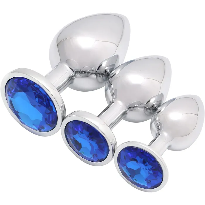 Aimitoy Anal | 3 Pcs Luxury Jewelry Design Anal Butt Plug (Transparent/Rounded) Aimitoy Anal | 3 Pcs Luxury Jewelry Design Anal Butt Plug (Transparent/Rounded)