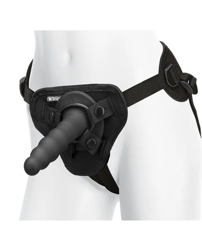 Female Sex Toys | Vac-U-Lock Ripple Vibrating Pleasure Set - Black - Vac-U-lock