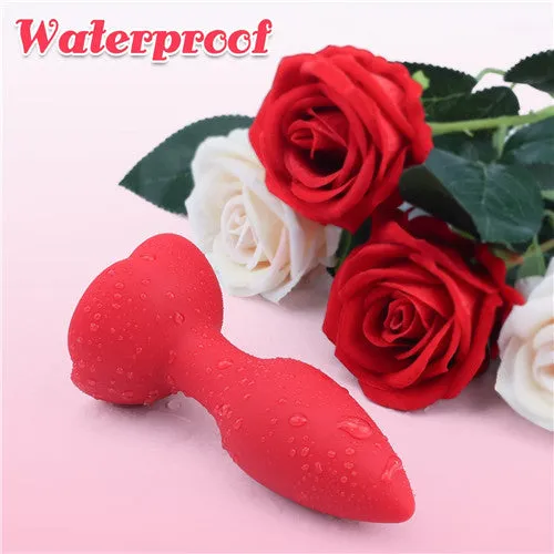 Male Sex Toys | Rose Vibrating Anal Plug - Aimitoy