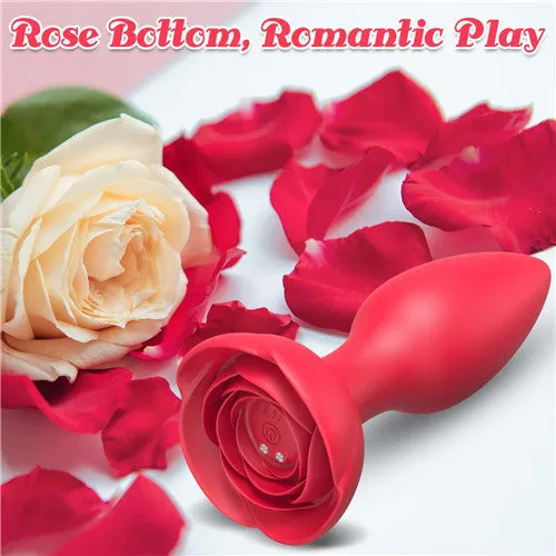 Male Sex Toys | Rose Vibrating Anal Plug - Aimitoy