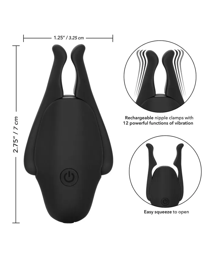 Nipple Play Anal | Nipple Play Rechargeable Nipplettes - Black