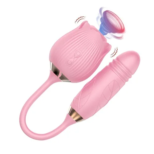 Vibrators | Aimitoy Rose With Dildo Blue